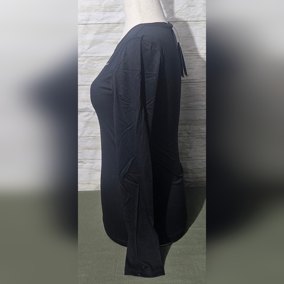 Nike Dry Fit Women's Small Black Long Sleeve Tee - Picture 9 of 9